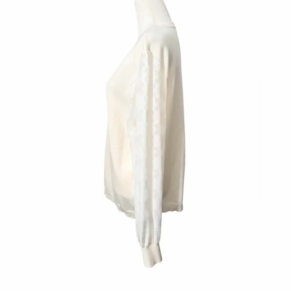 Tommy Hilfiger Cream V-Neck Sweater XL